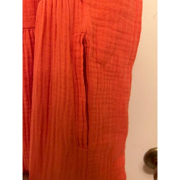 King Universal Women’s Sleeveless Cottage Core Beachy Orange Small - Picture 7 of 16
